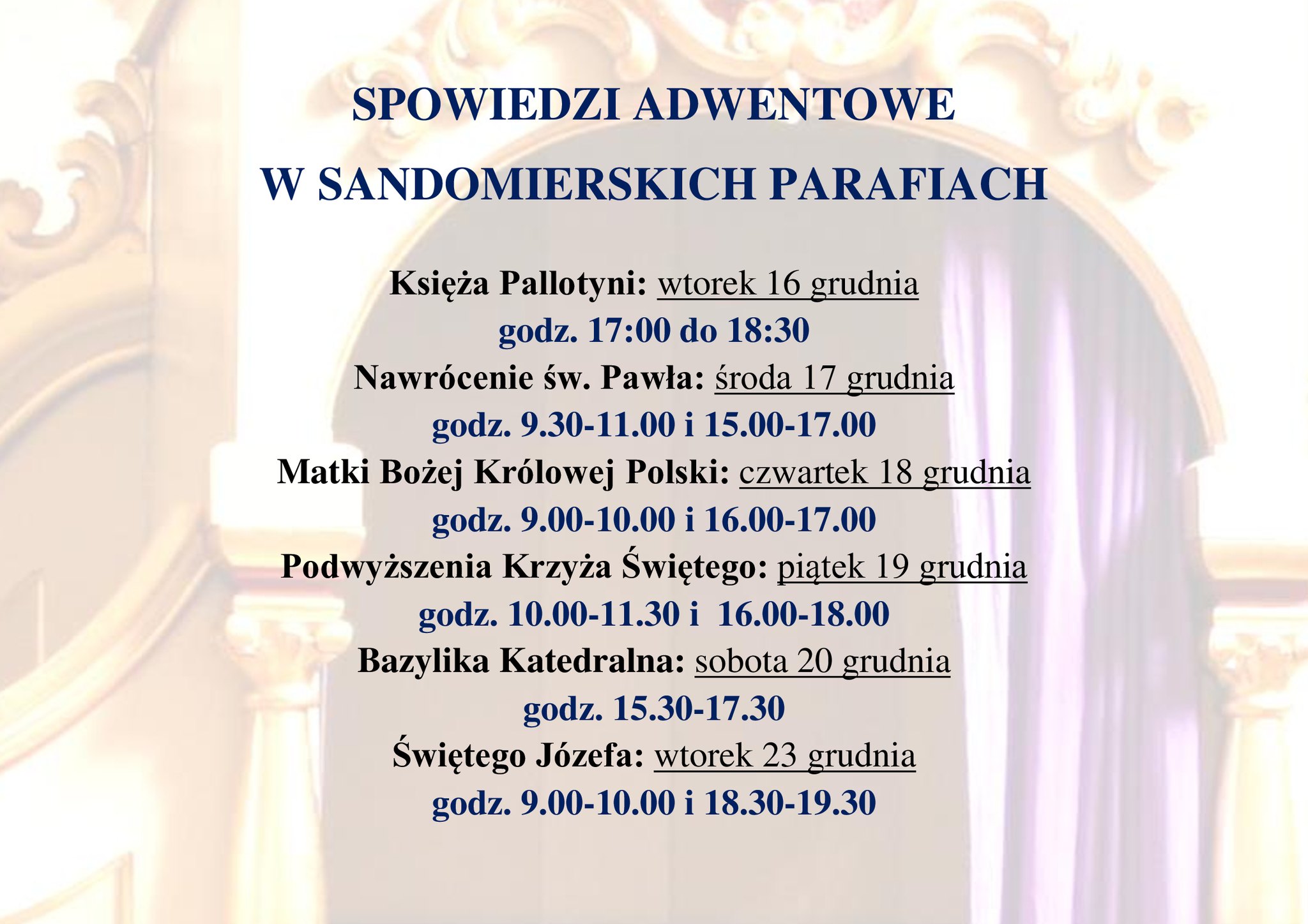 spowiedzi adwentowe